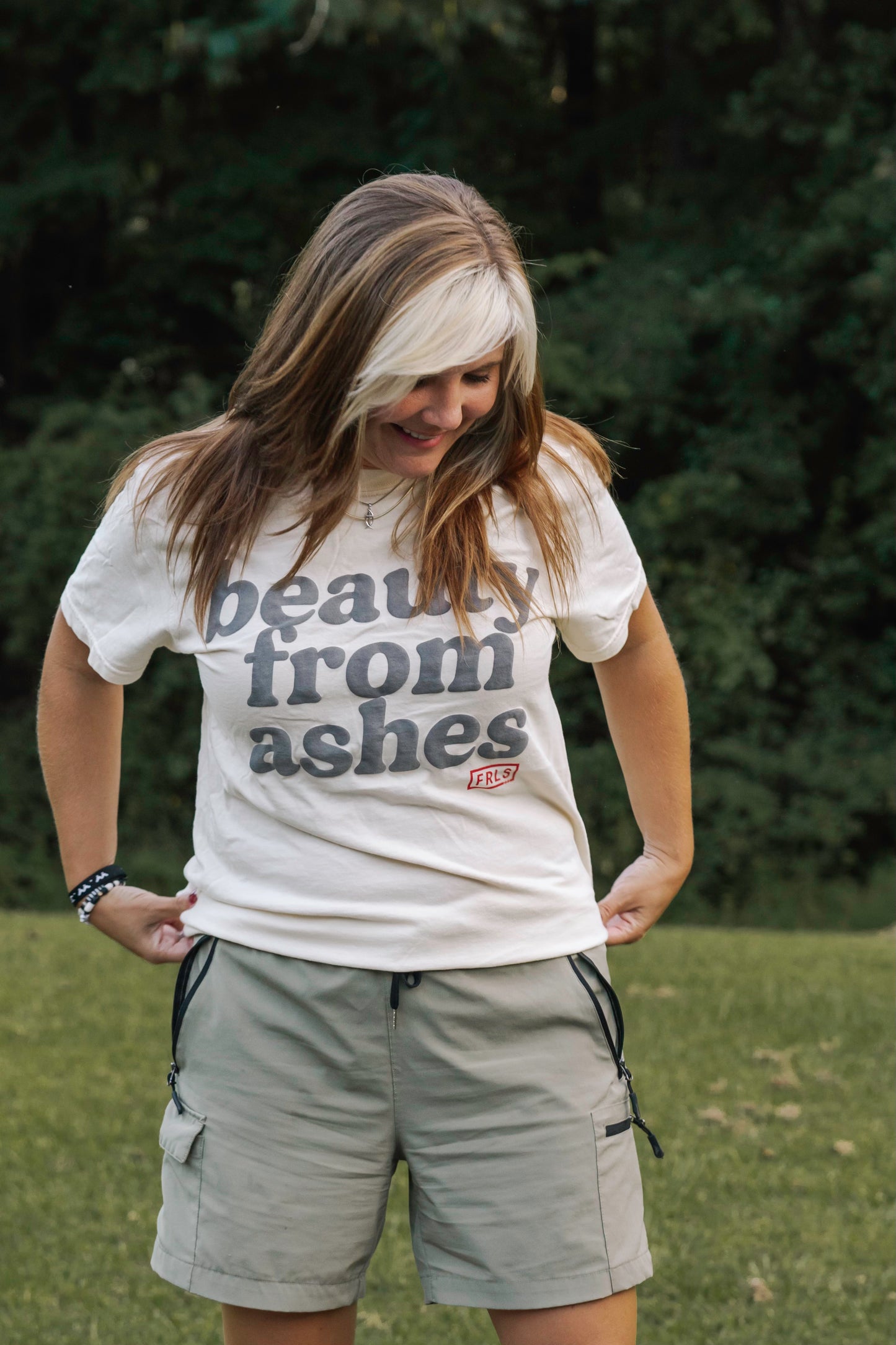 Beauty from Ashes Cream Tee