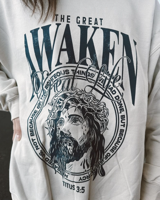Awaken Cream Crewneck