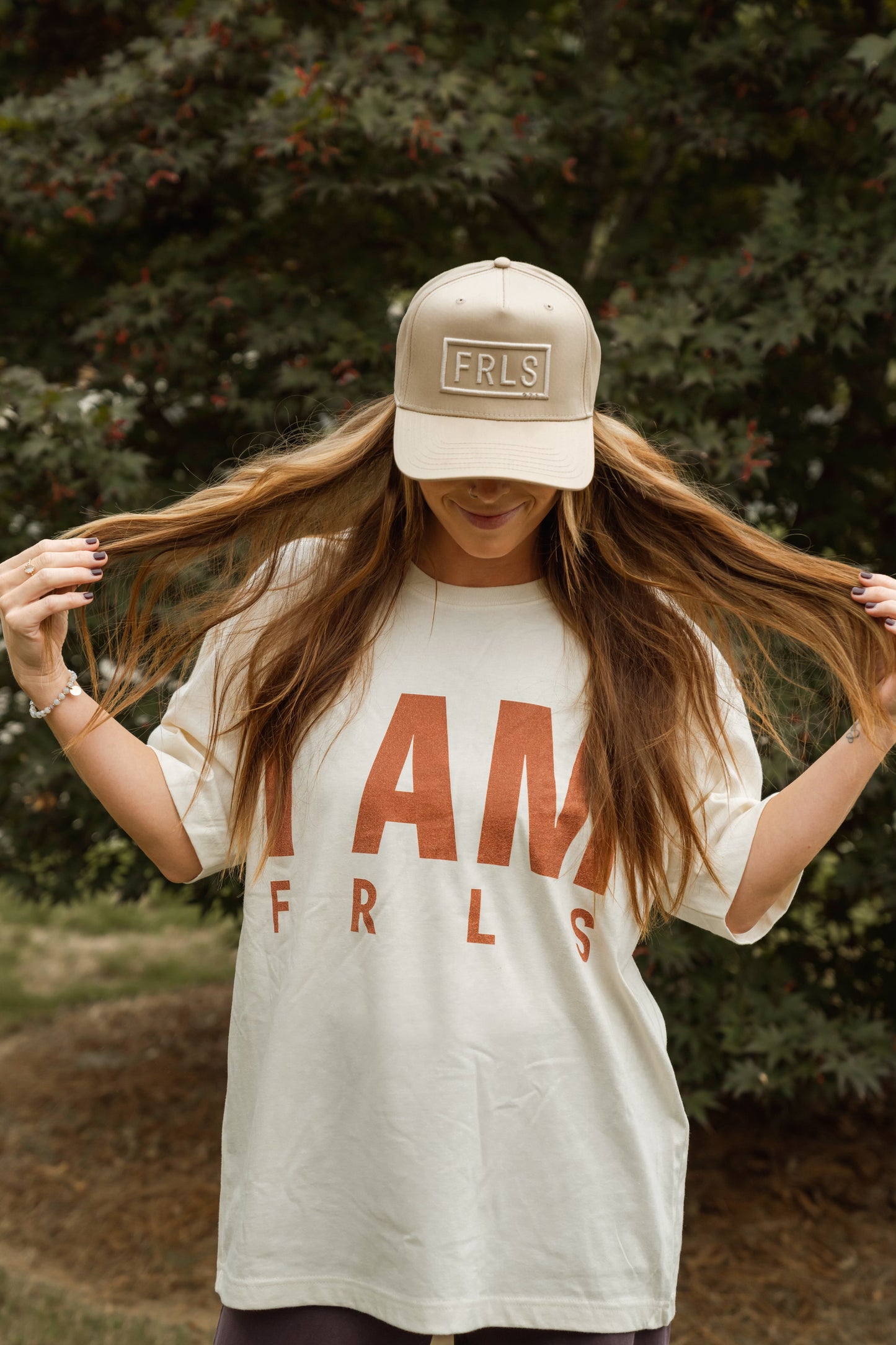 'I AM FRLS' Oversized Boxy Tee