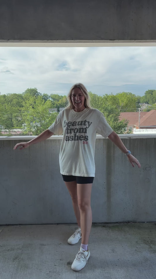 Beauty from Ashes Cream Tee